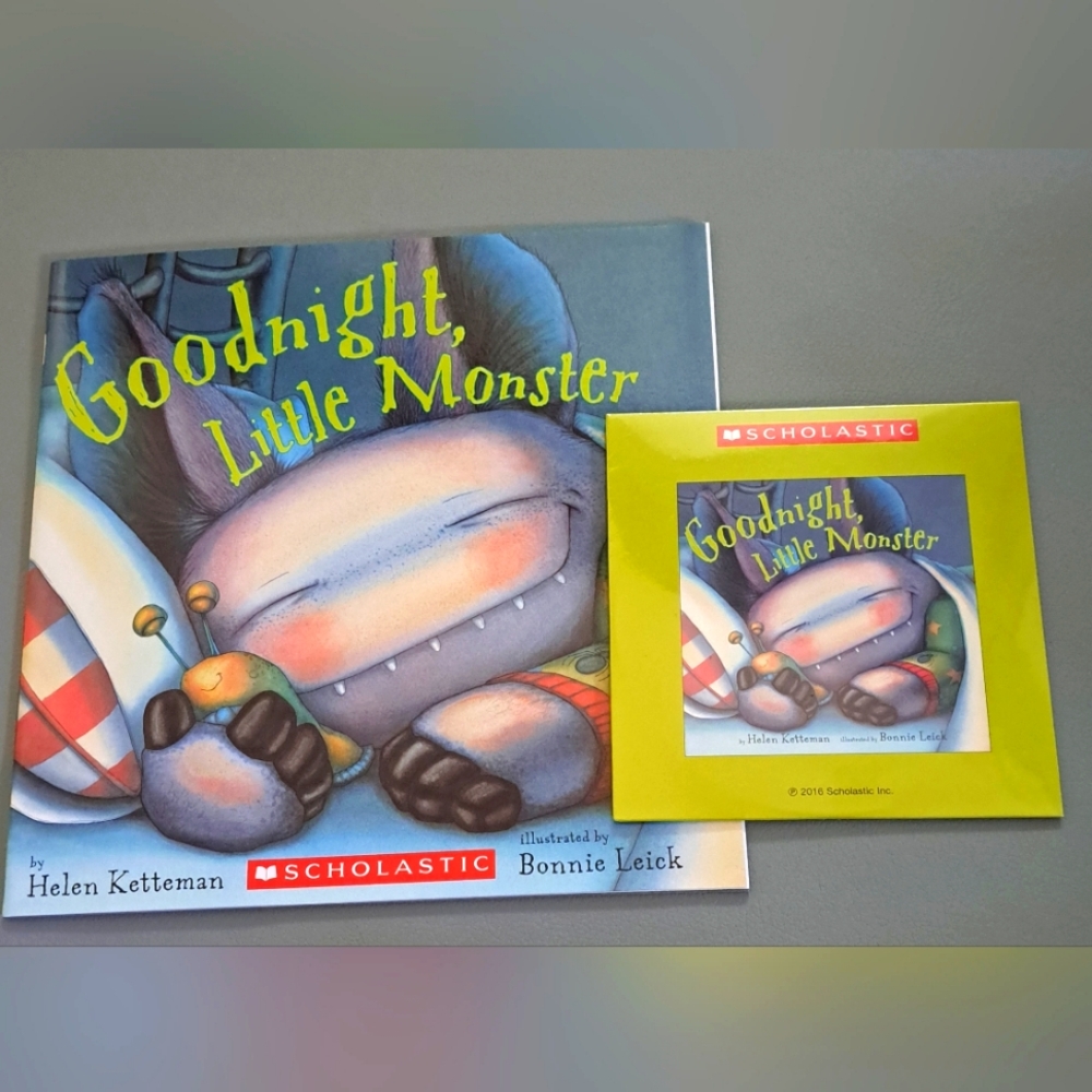 New Scholastic Goodnight Little Monster Book and CD Set